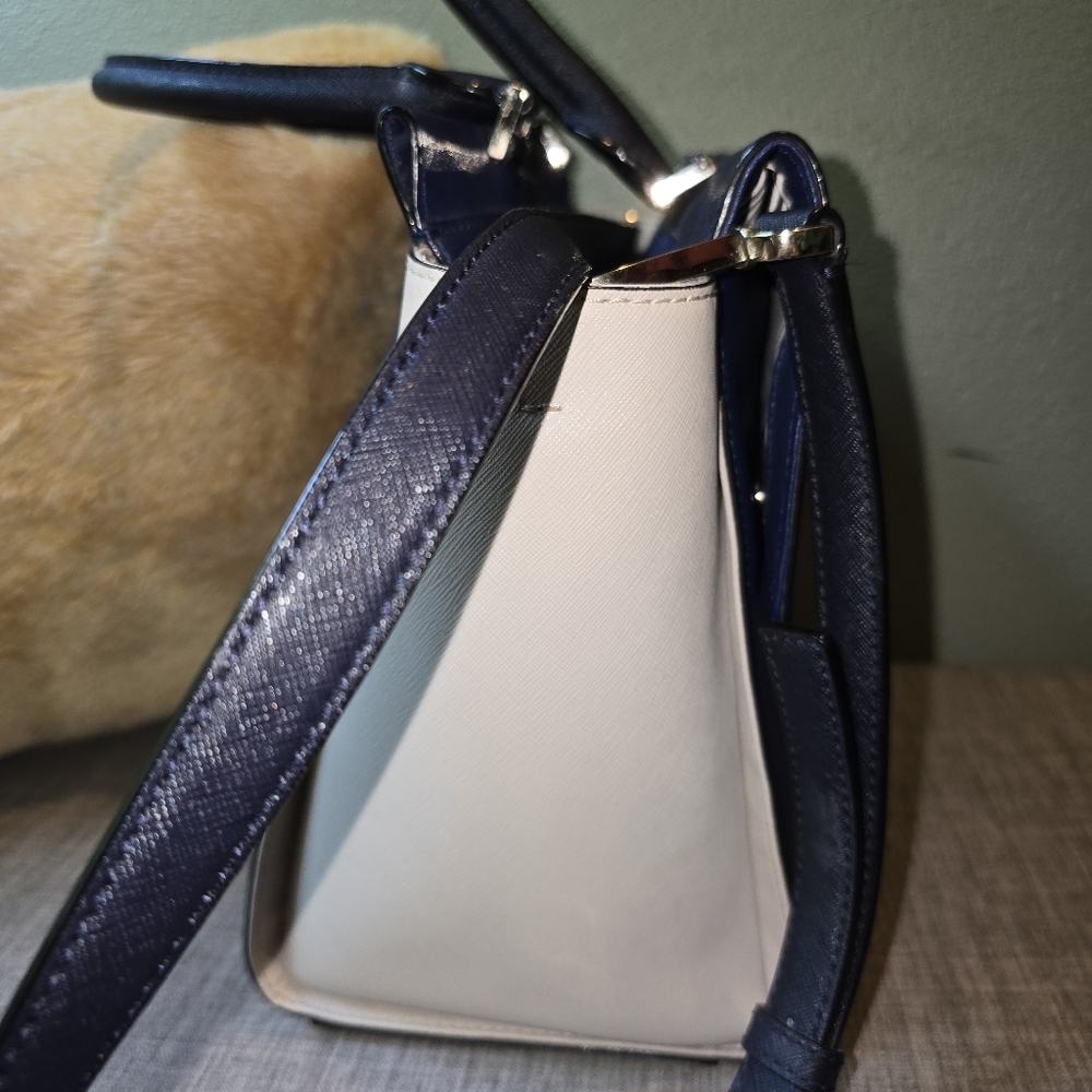 Kate Spade Blue and Black Satchel - Picture 4 of 5